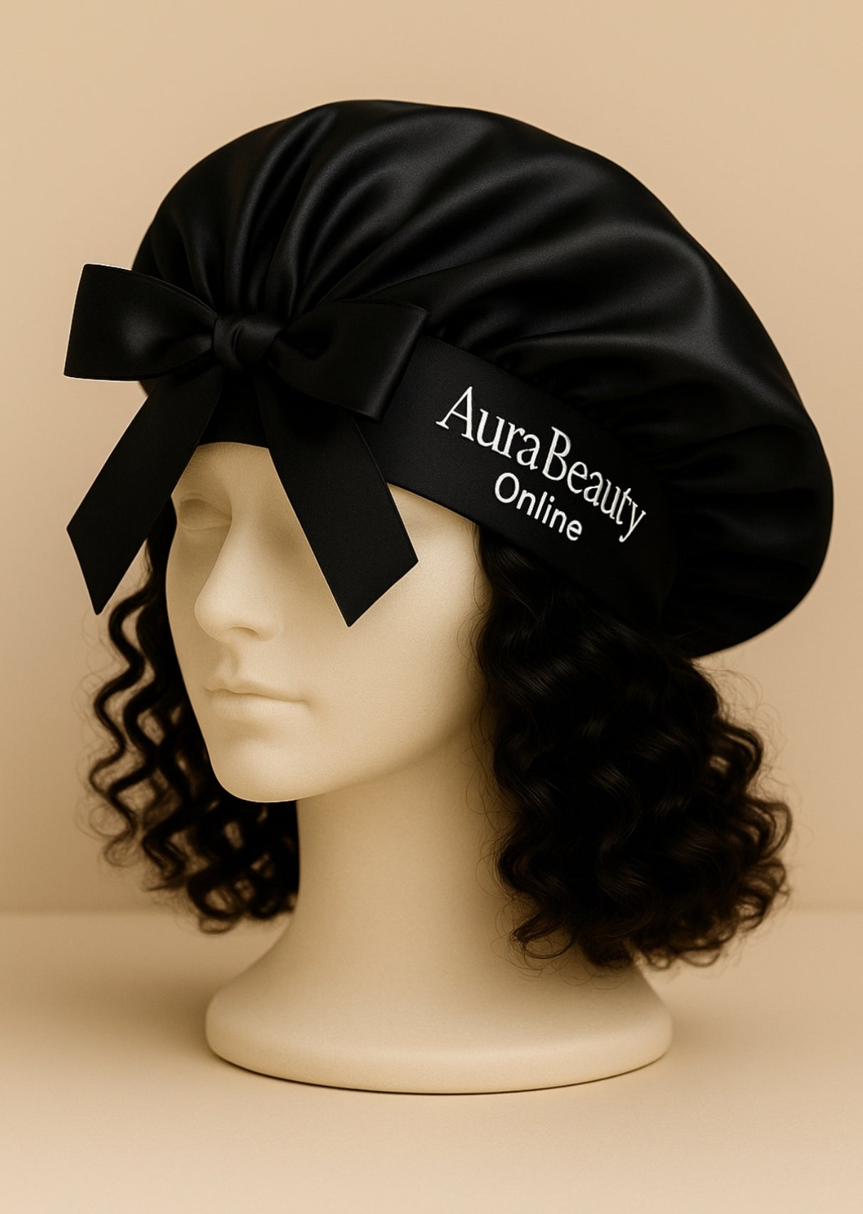 Bonnet en Satin pour Cheveux – Protection Nocturne avec Bandeau Ajustable