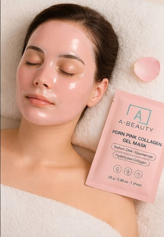 PDRN Pink Collagen Gel Mask - Lot de 4