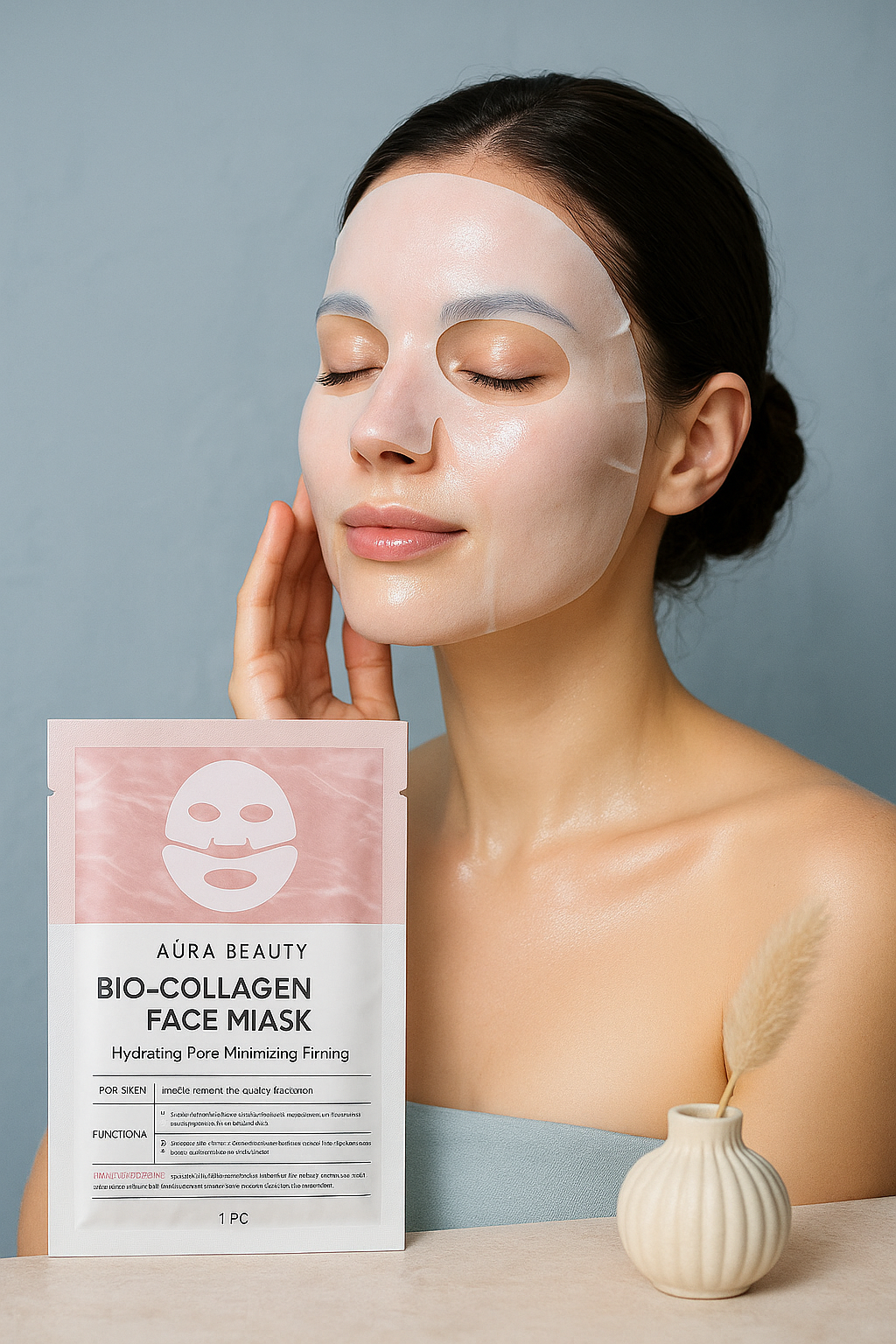 Masque Visage au Collagène – Hydratant, Anti-Âge & Éclat Instantané