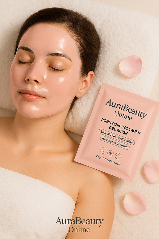 PDRN Pink Collagen Gel Mask - Lot de 4