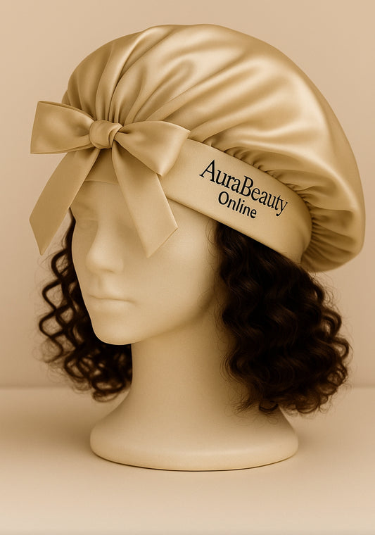Bonnet en Satin pour Cheveux – Protection Nocturne avec Bandeau Ajustable