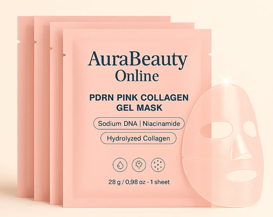 PDRN Pink Collagen Gel Mask - Lot de 4
