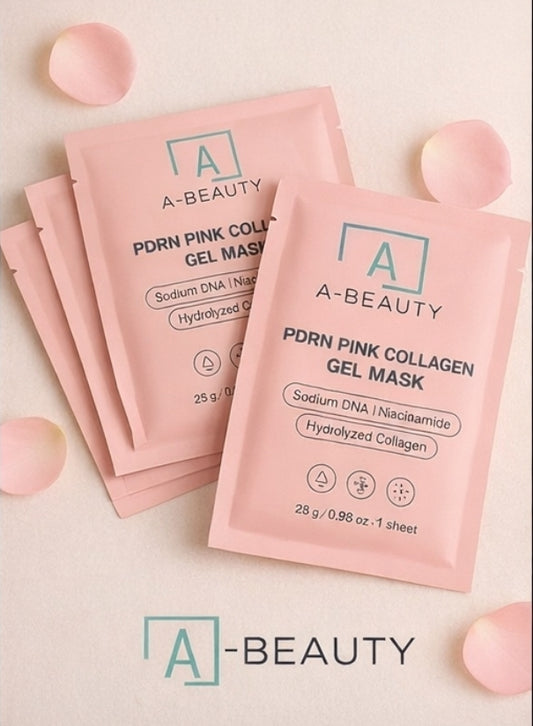 PDRN Pink Collagen Gel Mask - Lot de 4